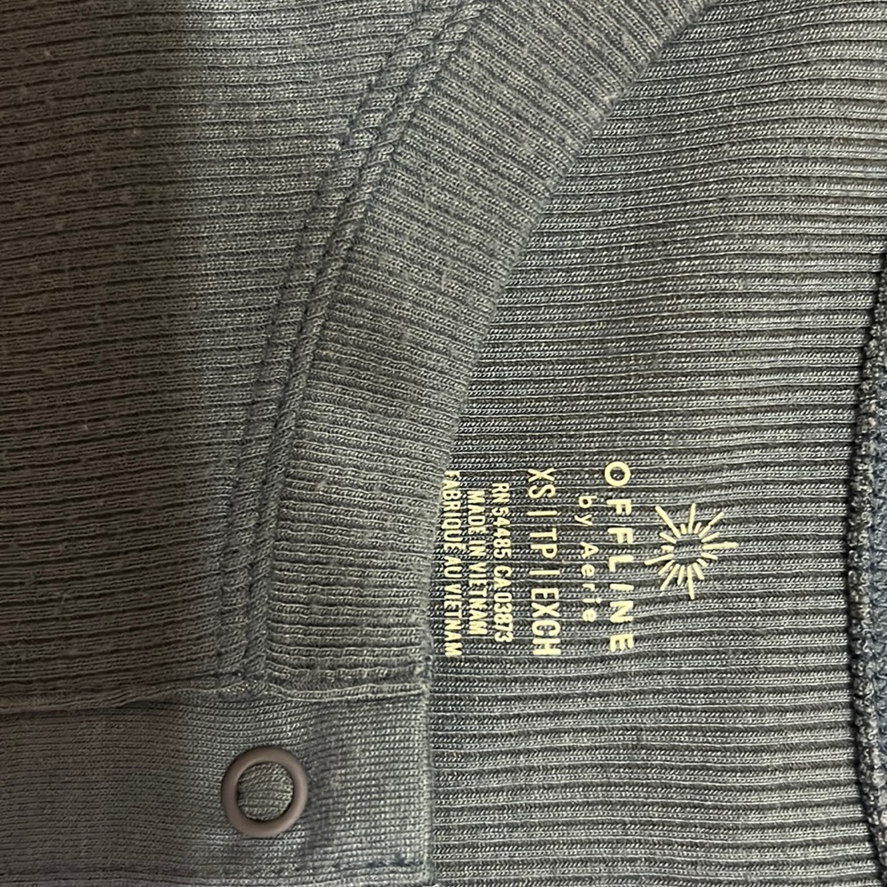 Aerie long sleeve shirt size x small navy blue